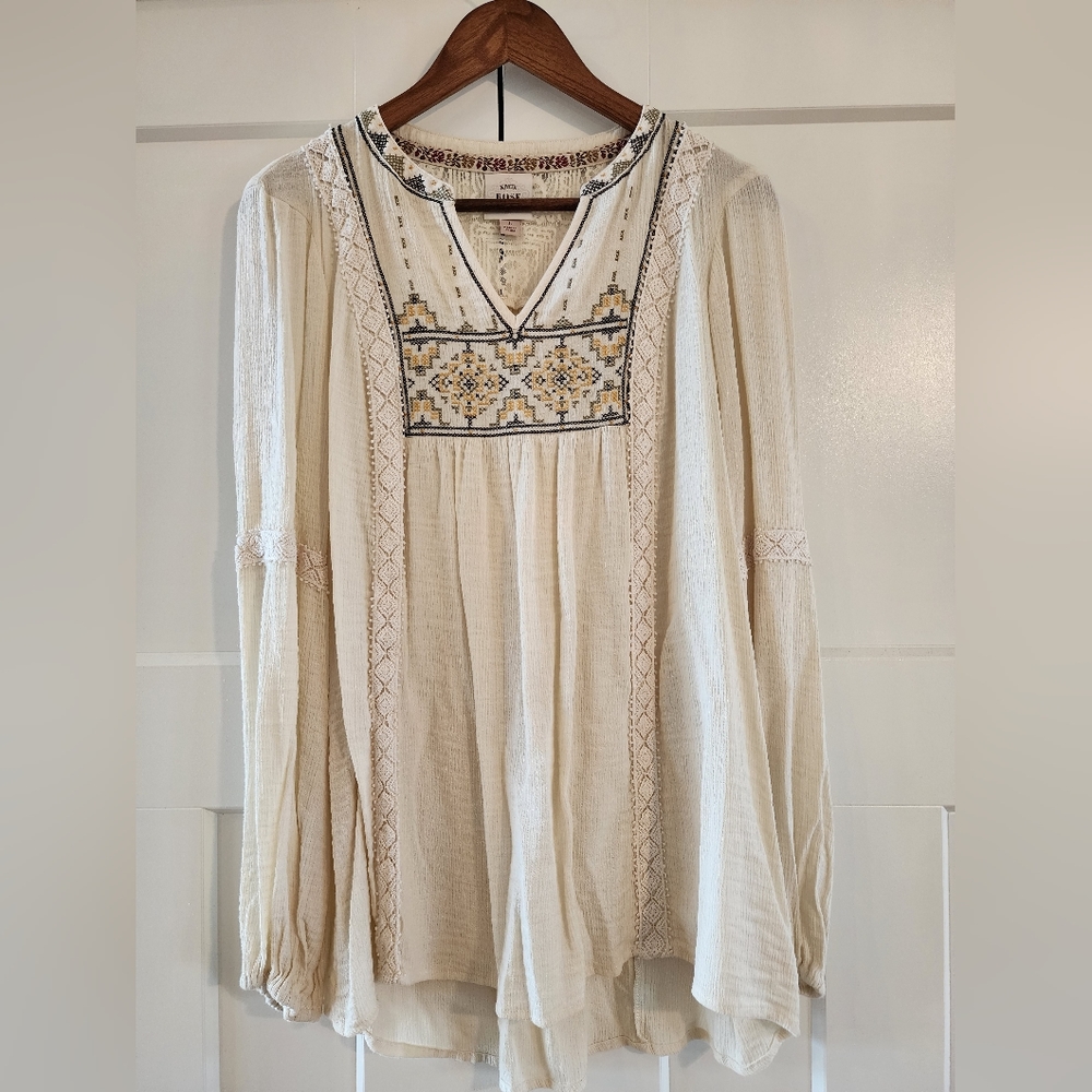 Knox Rose Peasant Top